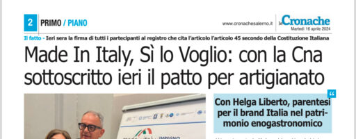 RASSEGNA STAMPA  “MADE IN ITALY, Sì LO VOGLIO”